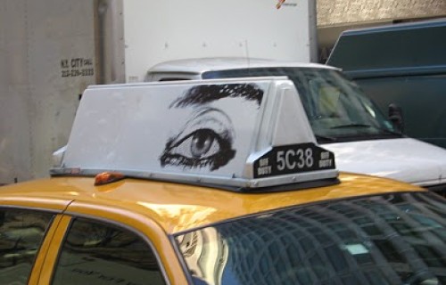 Shirin Neshat on a Taxi